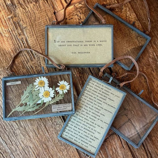 Zinc Hanging Frame 5"x3" Horizontal